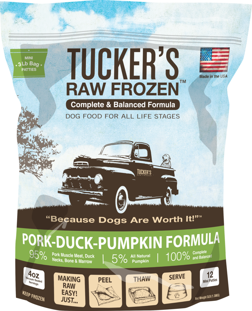 Tucker s Frozen Raw Dog Food Pork Duck with Pumpkin Formula 6lb