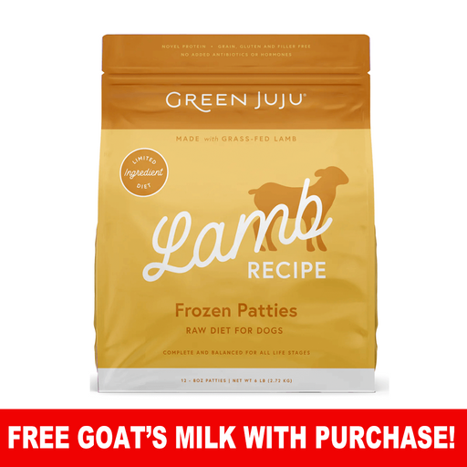Green Juju Raw Frozen Lamb Patties, 6lb