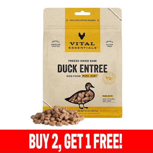 Vital Essentials Freeze-Dried Duck Nibs Treat