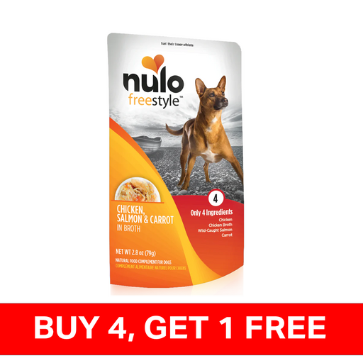 Nulo FreeStyle Chicken, Salmon & Carrot in Broth Pouch 2.8 oz