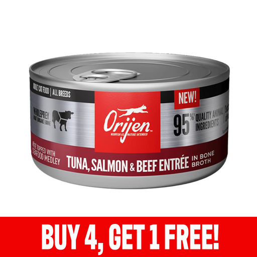 Orijen Cat Tuna, Salmon, Beef Entree