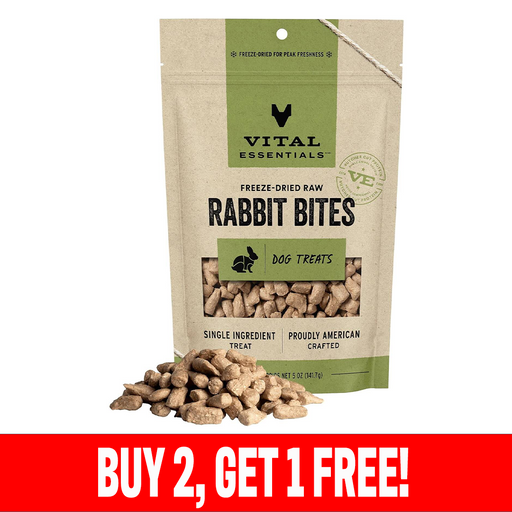 Vital Essentials Freeze-Dried Rabbit Bites Treat