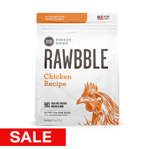 Bixbi Rawbble Freeze-Dried Dog Food, Chicken Recipe