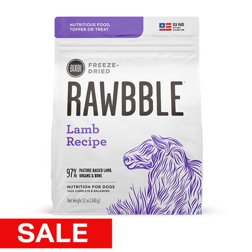 Bixbi Rawbble Freeze-Dried Dog Food, Lamb Recipe