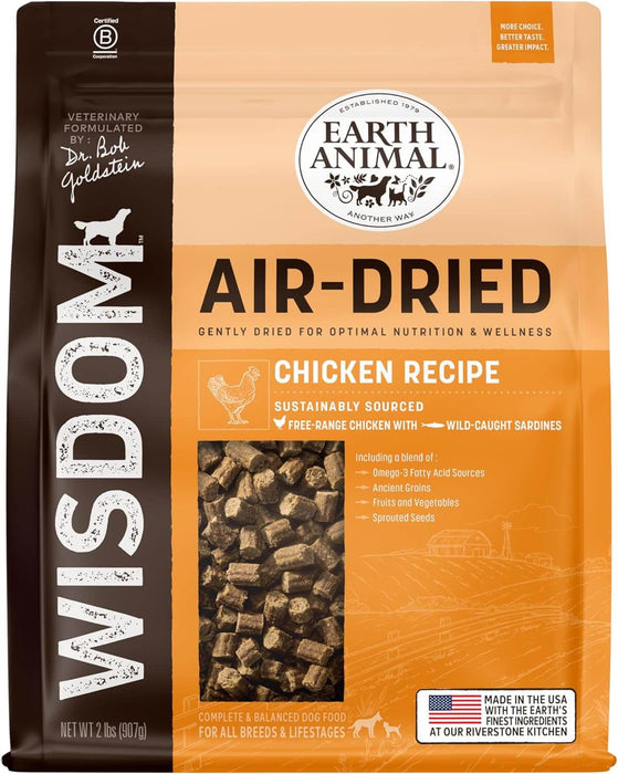 Earth Animal Wisdom Chicken Recipe Air-Dried Dog Food