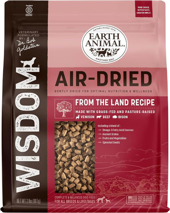 Earth Animal Wisdom Land Recipe Air-Dried Dog Food