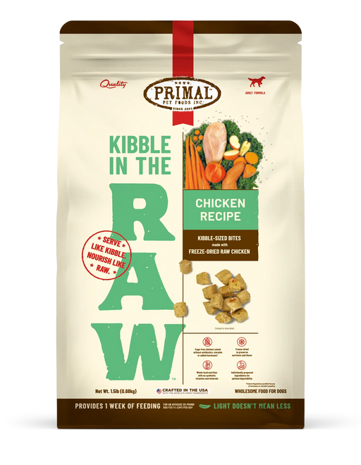 Primal Kibble in the Raw -Chicken