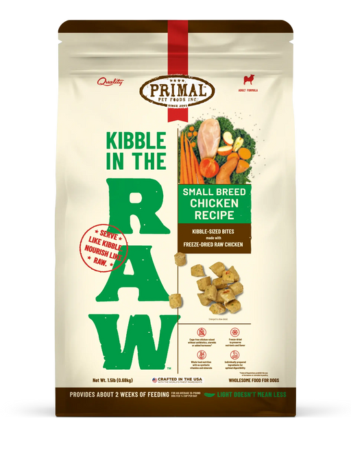 Primal Kibble in the Raw - Small Breed Chicken