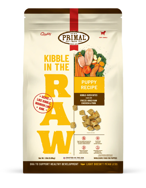 Primal Kibble in the Raw-Puppy