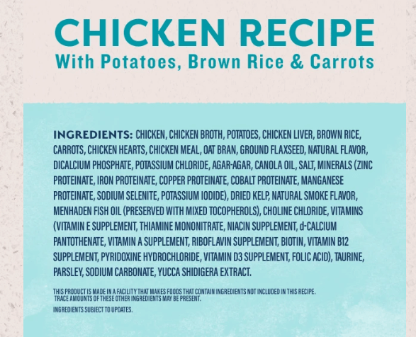 Natural Balance Ultra Chicken Recipe