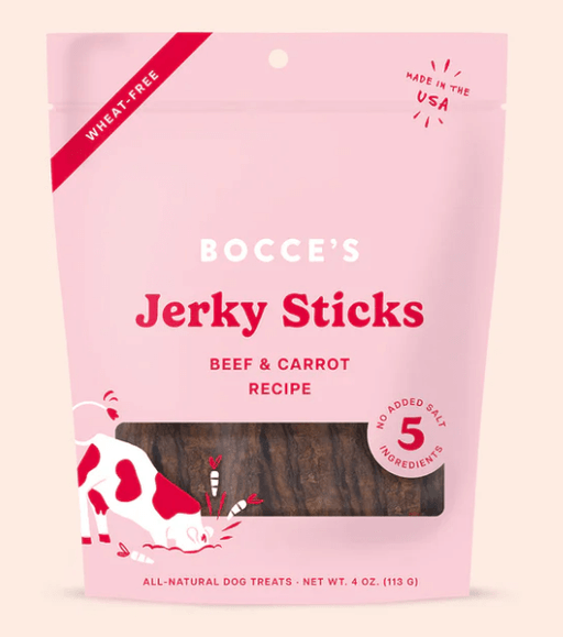 Bocces Bakery Jerky Sticks, Beef & Carrot