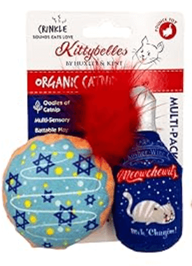 Huxley &  Kent Jelly Roll & Meowchewitz catnip cat toys (2 pk)