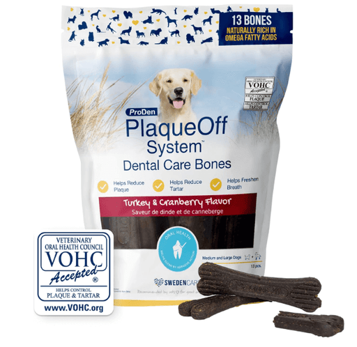 PlaqueOff Dental Bones Turkey and Cranberry