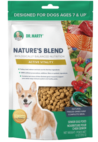 Dr. Marty Nature's Blend Active Vitality Senior Premium Freeze-Dried Raw Dog Food