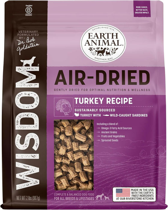 Earth Animal Wisdom Turkey Recipe Air-Dried Dog Food