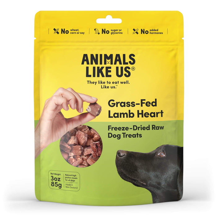 Animals Like Us Freeze-Dried Grass Fed Lamb Hearts, 3oz