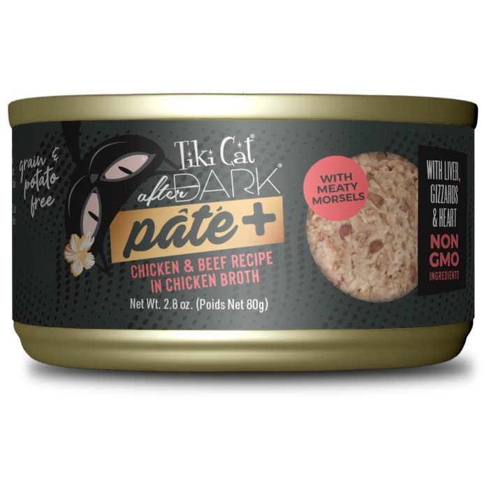 Tiki Cat After Dark Paté+ Wet Cat Food, 5.5oz