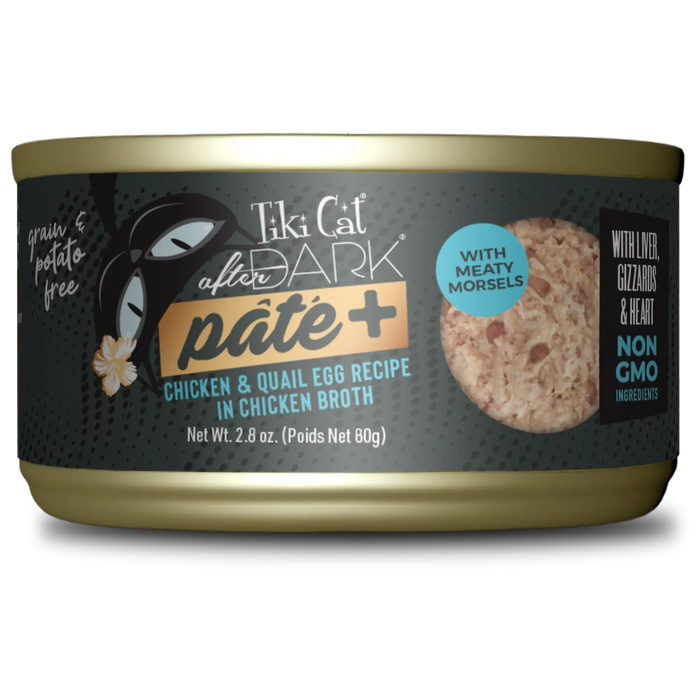 Tiki Cat After Dark Paté+ Wet Cat Food, 5.5oz