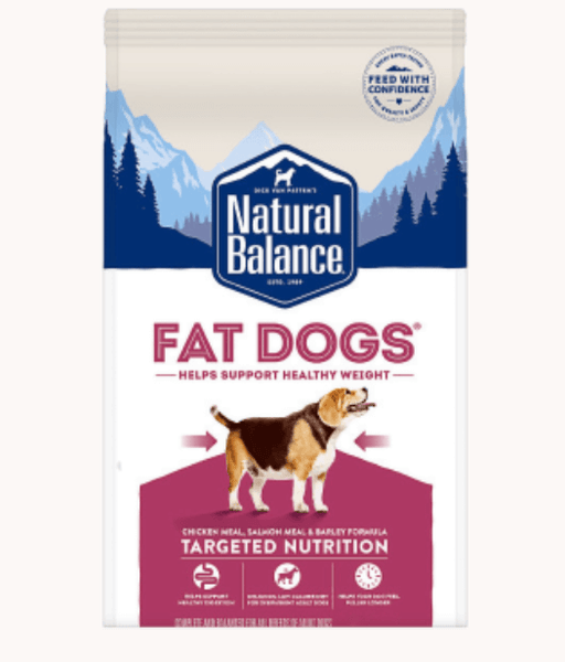 Natural Balance Targeted Nutrition Fat Dogs Low Calorie Dry Dog